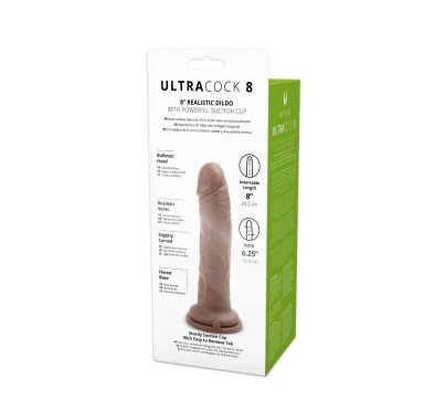 Realistyczny silikonowy penis z przyssawką 20,5 cm